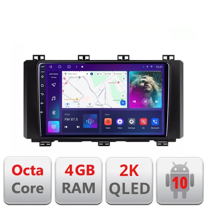 Navigatie Toyota Auris 2013-2018 Android Octa Core Ecran 2K QLED GPS 4G 4+32GB 360 CarStore Technology