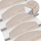 vidaXL Covorașe pentru scări, 10 buc., 65x24x4 cm, semirotunde, maro taupe, mari 149763