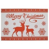 Suport Farfurie Crăciun Alb Rosu cu Mesaj Merry Christmas, CMCLASS