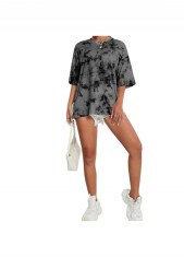 Tricou Oversized Femei, Sport, Casual, Gri - XL foto