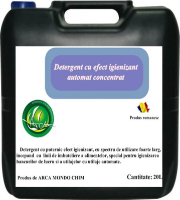 Detergent cu efect igienizant concentrat automat Arca Lux, Bidon 20L foto