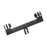 Cumpara ieftin Sistem de montare dual, din aluminiu pentru camerele sport GoPro Hero 13, 12, 11, 10, 9, 8, 7 DJI Osmo Action, SJCAM si alte accesorii