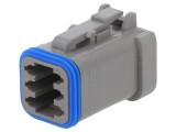 Conector Cabluri PX0 Mamă 6 PIN Gri IP68