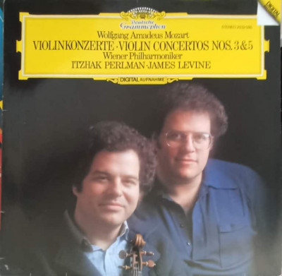 Disc vinil, LP. Violinkonzerte, Violin Concertos Nos. 3, 5-Wolfgang Amadeus Mozart, Wiener Philharmoniker, Itzha foto