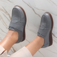 Pantofi dama casual Gri din Piele Naturala Jarin, 38