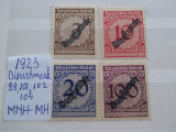 1923-Germania-Dienst.-Partial set-MNH+MH, Nestampilat