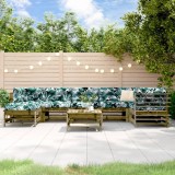 VidaXL Set mobilier de grădină cu perne, 8 piese, lemn de pin tratat 3185863