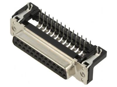 Conector D-Sub 25 Pin Soclu 90&amp;deg; THT M3 foto