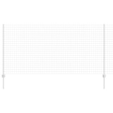 vidaXL &Icirc;ngrădire cu st&acirc;lpi Argintiu 1.2 x 10 m Oțel 3336148