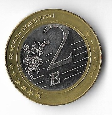 Moneda 2 euro 2004 - Moldova, essai, proba, specimen