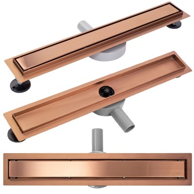 Rigola liniara Rea Pure Neo brushed copper 70 foto