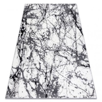 Covor modern COZY 8871 Marble, Marmură - structural două niveluri de l&amp;acirc;nă gri, 200x290 cm foto