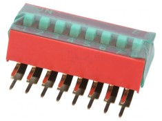 Comutator DIP-SWITCH 2 Pozitii 0.1A 50VDC THT