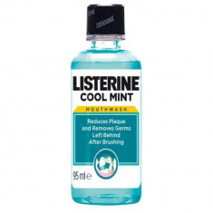 Apa de Gura Listerine Cool Mint, 95 ml, Menta, Apa de Gura cu Alcool, Apa de Gura Listerine, Apa de Gura Mentolata, Produse Ingrijire Dentara, Ingriji