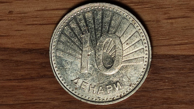 R10 Macedonia - moneda de colectie - 10 denari / dinari 2017 - AN RAR ! - stare buna foto
