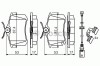 Set placute frana,frana disc PEUGEOT 307 SW (3H) (2002 - 2016) BOSCH 0 986 494 598