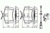 Set placute frana,frana disc VW POLO (9N) (2001 - 2012) BOSCH 0 986 494 598