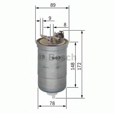 Filtru combustibil VW LUPO (6X1, 6E1) (1998 - 2005) BOSCH 0 450 906 373 foto