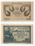 *Romania, LP 180/1945, Gazeta Matematica, eroare, NNH, Nestampilat