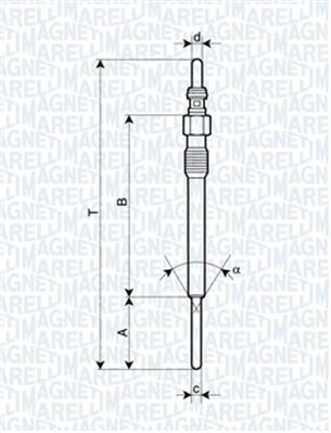MAGNETI MARELLI 062900090304 Bujie incandescenta