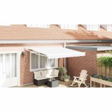 Marchiză retractabilă automată Alb 350x250 cm
