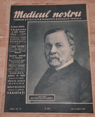 Revista Medicul nostru, anul I, nr.14/1937 foto