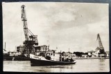 Galati - Vedere din port - RPR 1958 - tip fotografie, circulata la Sighisoara, 2 timbre intacte, stampile perfect lizibile, Printata