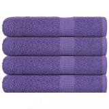 vidaXL Prosoape 4 buc Violet 100x200 cm 360 g/m&sup2; 100% bumbac