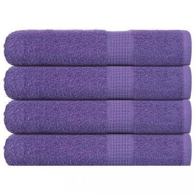 vidaXL Prosoape 4 buc Violet 100x200 cm 360 g/m&amp;sup2; 100% bumbac 136891 foto