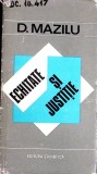 ECHITATE SI JUSTITIE-DUMITRU I. MAZILU-351101