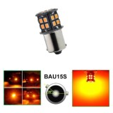 LED 30 SMD PY21W BAU15S 12V Canbus Lampa Becuri Lumini Galben