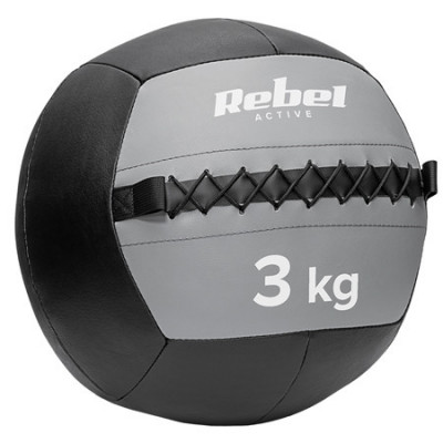 MINGE MEDICINALA PENTRU EXERCITII 3 KG REBEL ACTIVE EuroGoods Quality foto