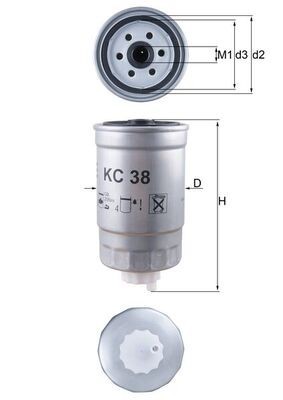 MAHLE KC 38 filtru combustibil