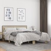 VidaXL Cadru de pat, stejar sonoma, 150x200cm, lemn prelucrat și metal 3280098