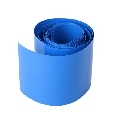 Folie termocontractabila pentru Li-ion 18650/26650/etc. 280mm 1m albastru foto