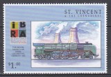 St. Vincent şi Grenadine 1999 - Expoziția Internațională de Timbre &bdquo;IBRA &#039;99&rdquo; - N&uuml;rnberg - Locomotivă cu Abur Model 05 (1937), MNH