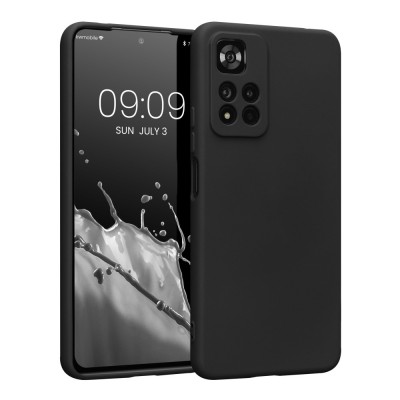 Husa Kwmobile pentru Xiaomi Redmi Note 11 Pro Plus 5G, Silicon, Negru, 58097.47 foto