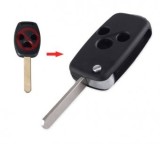 Set 2 bucati - Carcasa cheie Trasnformare briceag Topautochei&amp;#174; compatibila cu Honda Accord CR-V Civic Pilot 3 butoane