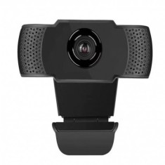 Camera web, FULL HD, 1080p, Microfon, USB 2.0, Plug&amp;Play, compatibil cu Windows 10/8/7 si Mac, Negru