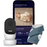 Owlet Dream Duo Dream Sock &amp; Cam 2 set pentru bebeluși Bedtime Blue 1 buc