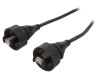 Cablu patch cord Ethernet BULGIN 2m IP68 RJ45 8 pini Aurit 1.5A Poliamida