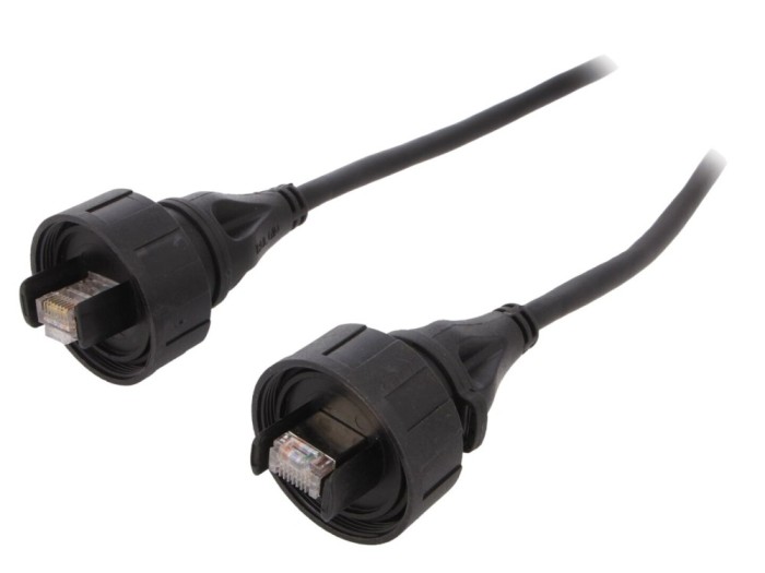 Cablu patch cord Ethernet 2m IP68