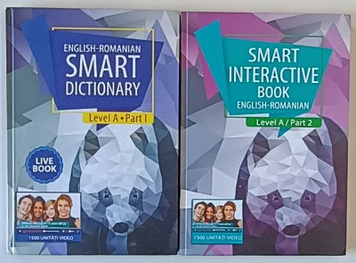 ENGLISH - ROMANIAN SMART DICTIONARY , LEVEL A , PARTS I - II , 2017 foto