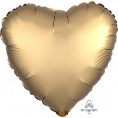 Balon Folie Inima 43cm Satin Luxe Gold Sateen foto