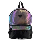 Cumpara ieftin Ghiozdan Fanatee Rainbow, Negru, cu Imprimeu Colorat