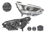 Far Ford C-Max, 05.2015-, fata, Dreapta, xenon; cu lumini pentru curbe; cu LED daytime running light; D3S+H1; electric; silver; cu gas bec xenon; cu, Valeo