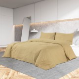 VidaXL Set cu husă de pilotă, gri taupe, 200x200 cm, bumbac