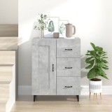 vidaXL Servantă, gri beton, 69,5x34x90 cm, lemn compozit