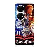 Husa compatibila cu Huawei Mate 40 model Black clover anime, Silicon, TPU, Viceversa, Transparent, Carcasa