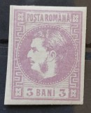 Romania 1870 - Carol l cu Favoriti,semnat Heimbuchler,Lp.22